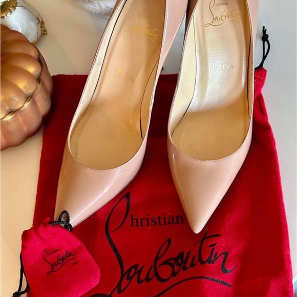 Louboutin Women’s Nude Heels - Picture 5 of 7